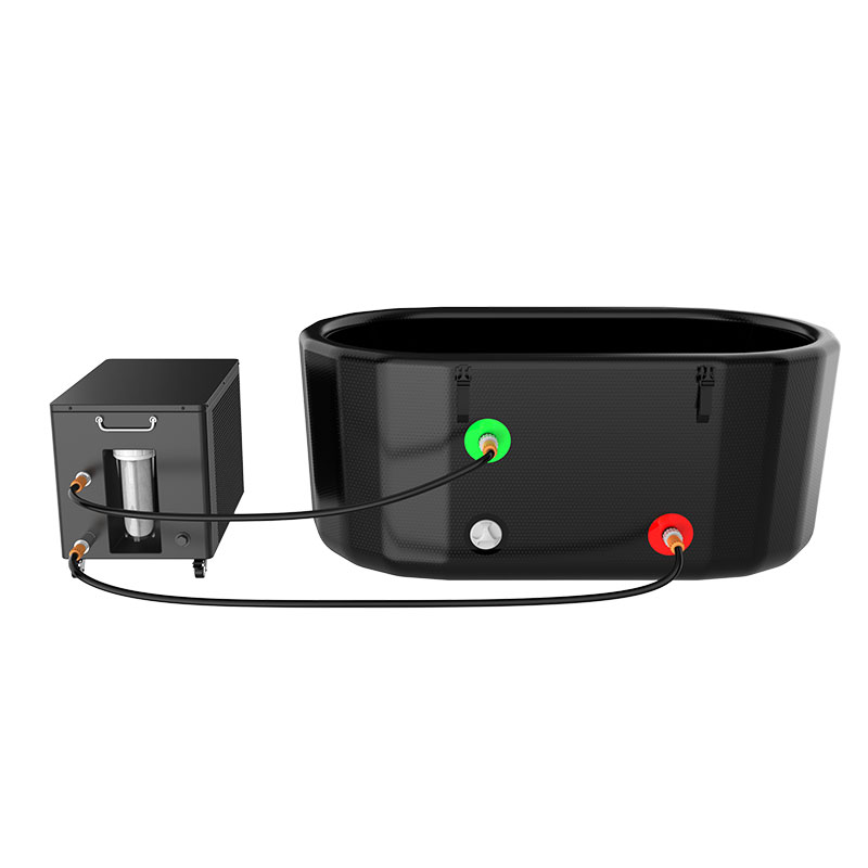 Oppustelig koldt springpool kompatibel med vandkøleren