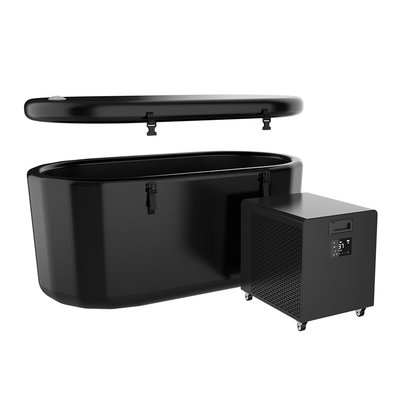 Oppustelig koldt springpool kompatibel med vandkøleren