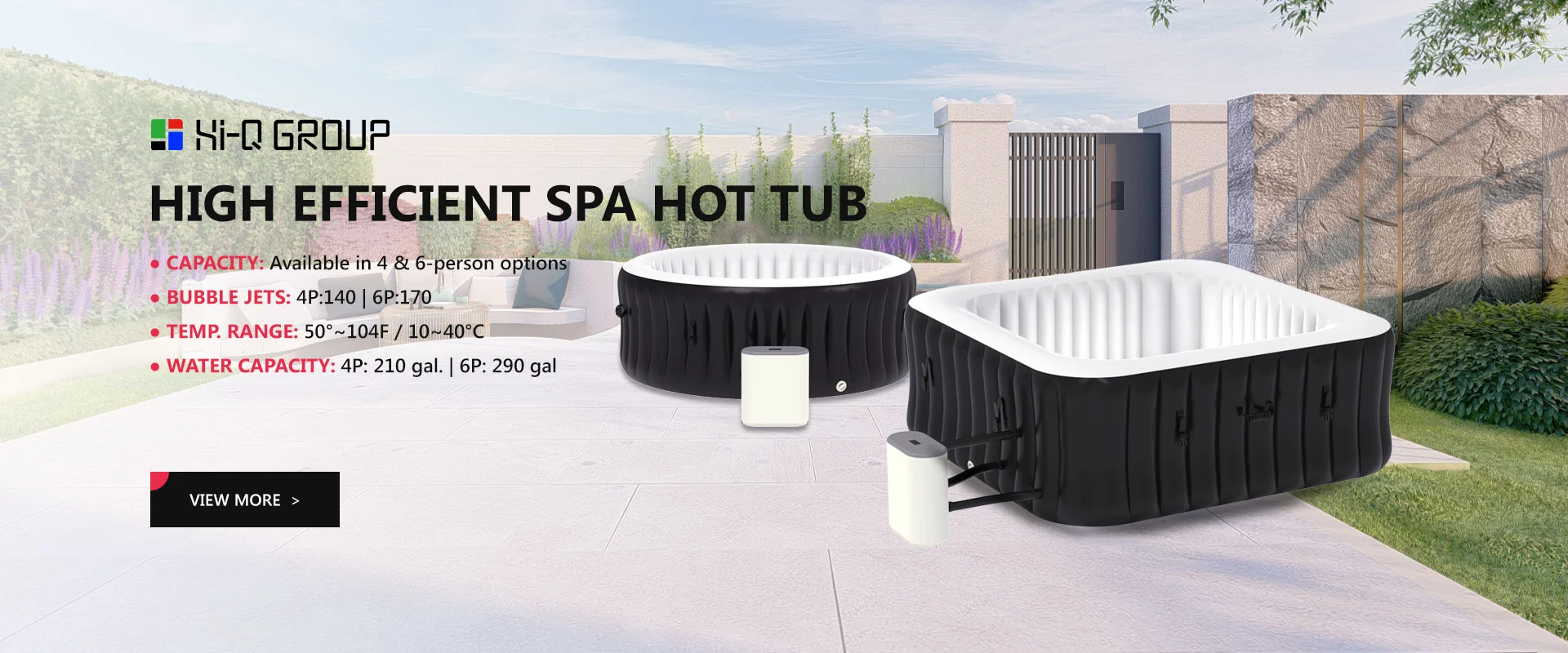 Høj effektiv spa -boblebad