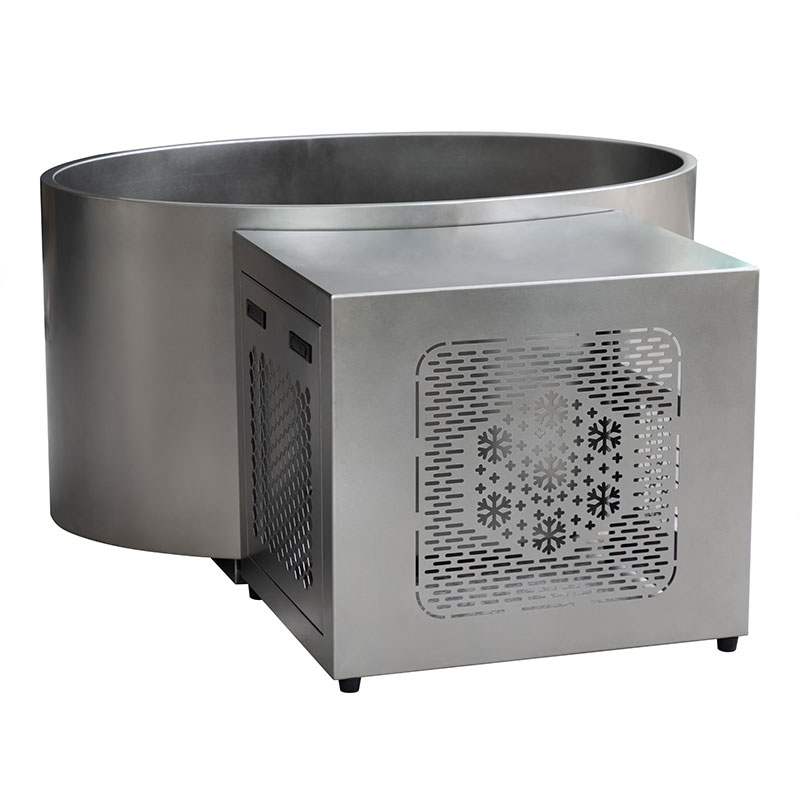 Helt rustfrit stål ovalt koldt dykbadekar